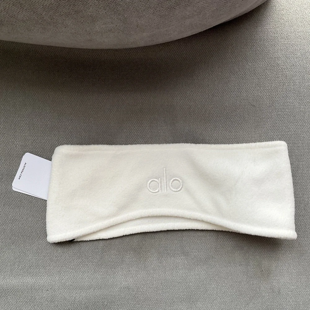 Alo Yoga Polar Fleece Ear Warmer Ivory